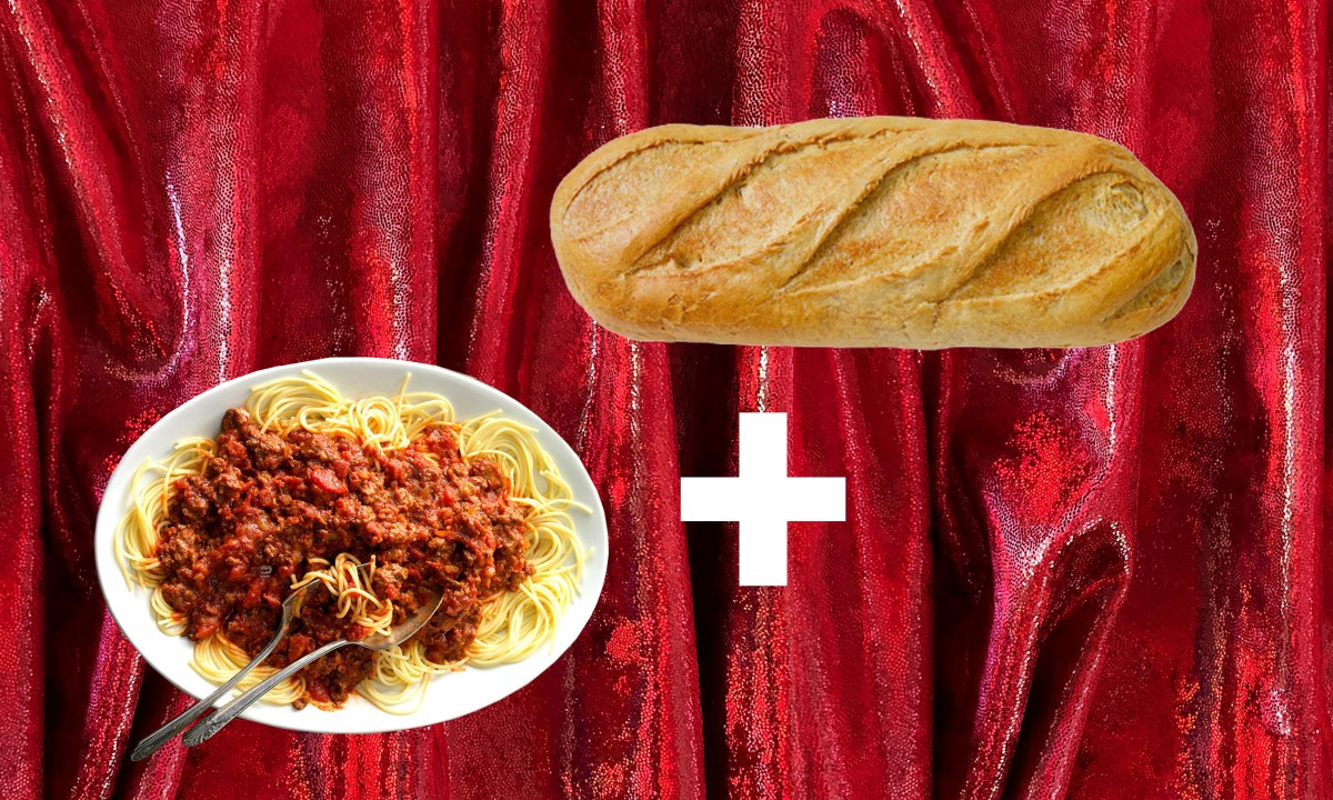 Spaghete cu pâine